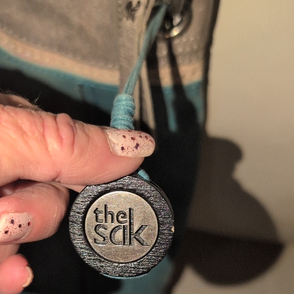 The Sak Teal and Silver Shoulder Bag - Picture 7 of 15